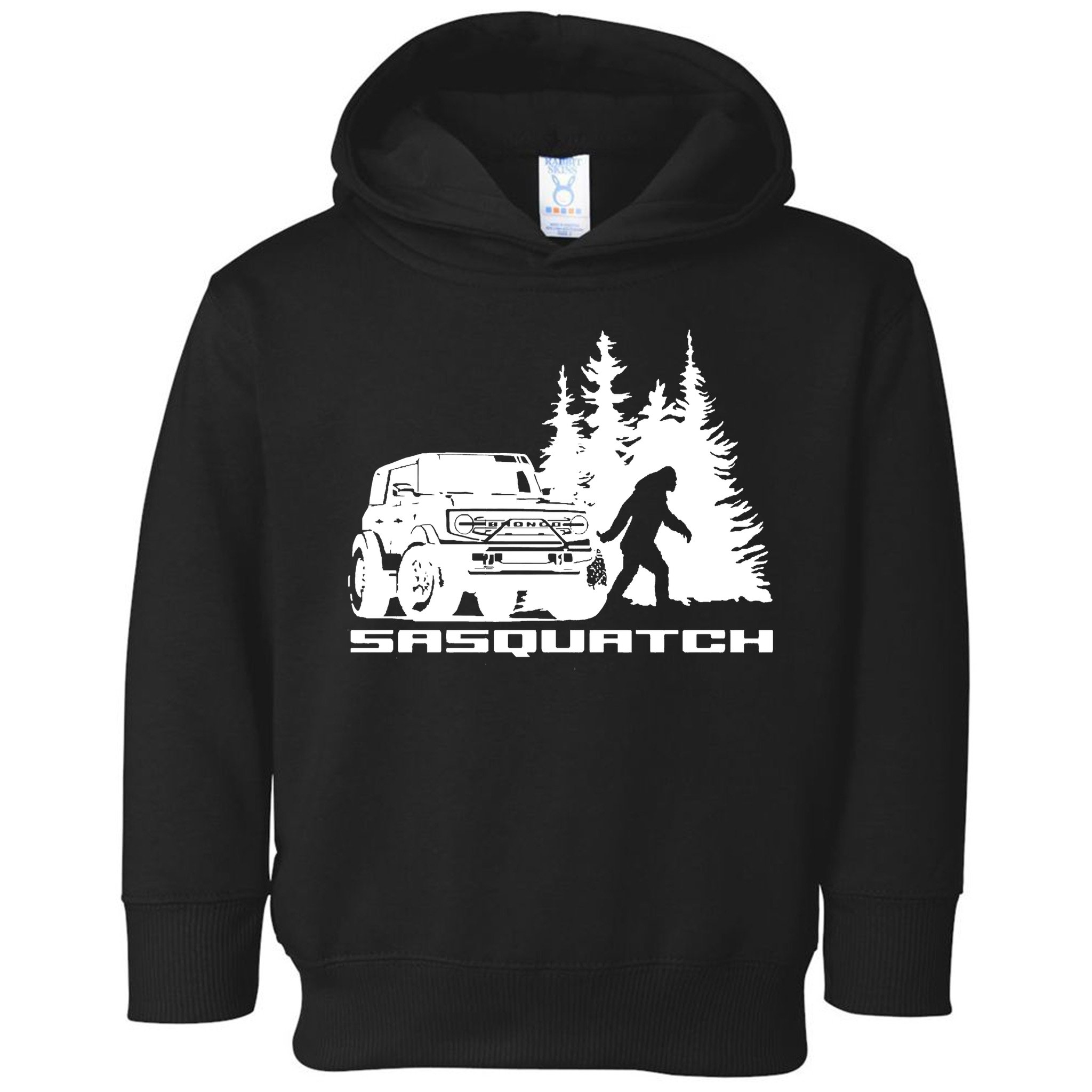 Bronco Sasquatch Truck Toddler Hoodie