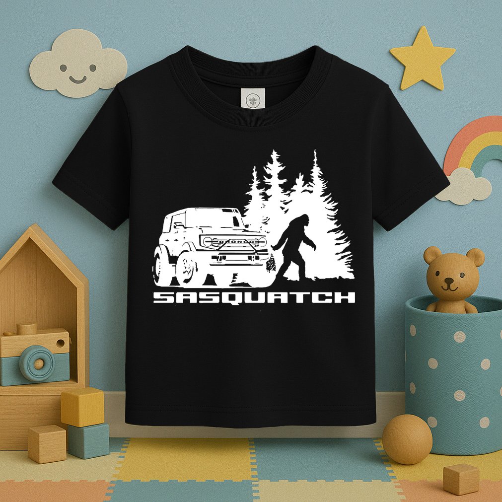 Bronco Sasquatch Truck Toddler T-Shirt