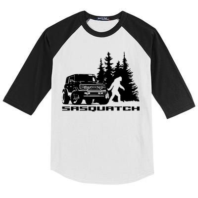 Bronco Sasquatch Truck Kids Colorblock Raglan Jersey