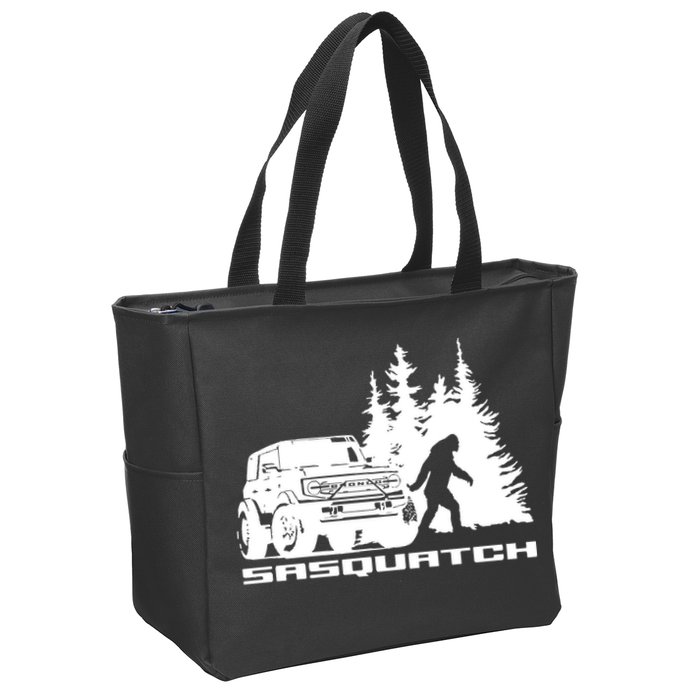 Bronco Sasquatch Truck Zip Tote Bag
