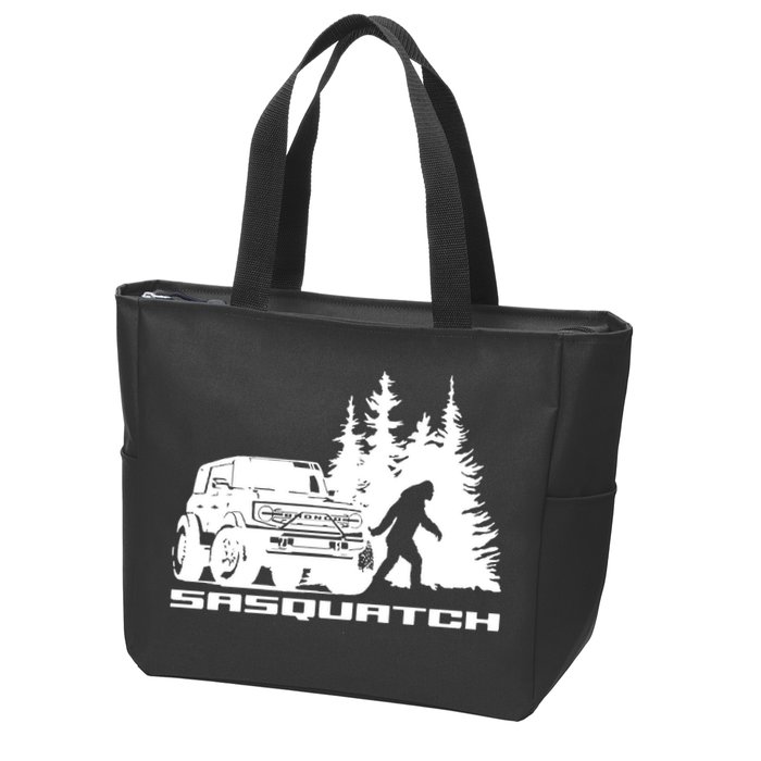 Bronco Sasquatch Truck Zip Tote Bag