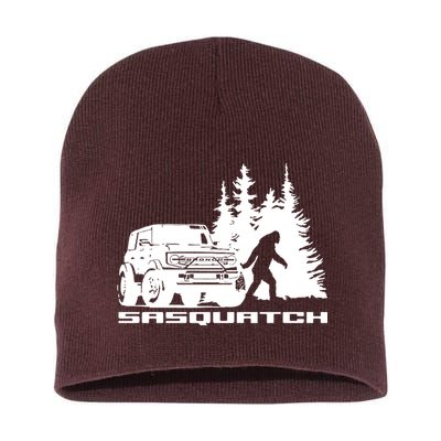 Bronco Sasquatch Truck Short Acrylic Beanie