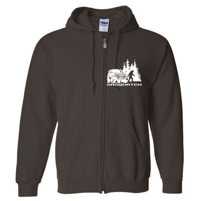 Bronco Sasquatch Truck Full Zip Hoodie