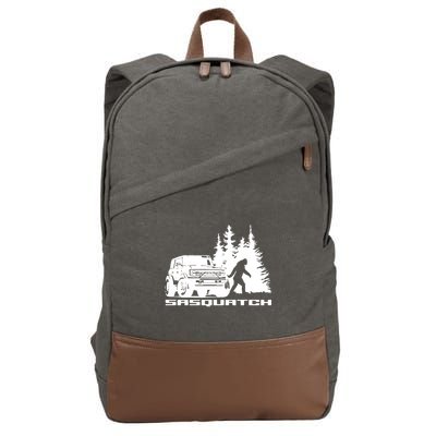 Bronco Sasquatch Truck Cotton Canvas Backpack