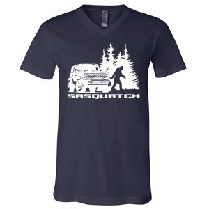 Bronco Sasquatch Truck V-Neck T-Shirt