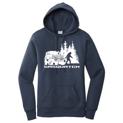 Bronco Sasquatch Truck Women's Pullover Hoodie