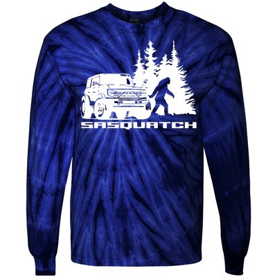 Bronco Sasquatch Truck Tie-Dye Long Sleeve Shirt