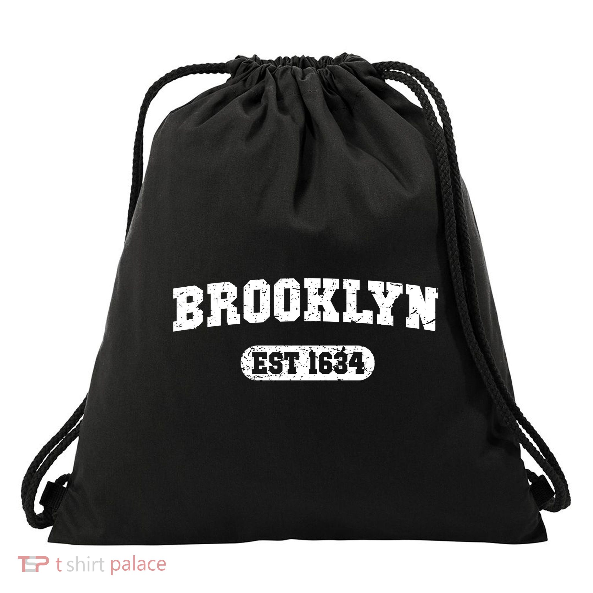 Brooklyn Est 1634 Drawstring Bag