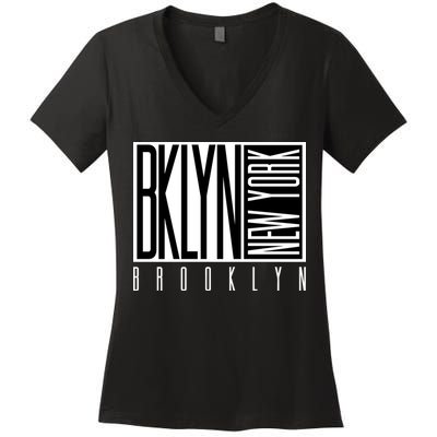Brooklyn New York Vintage Women's V-Neck T-Shirt