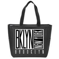 Brooklyn New York Vintage Zip Tote Bag