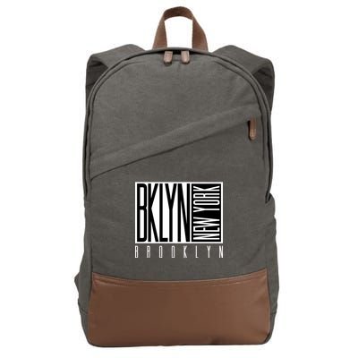 Brooklyn New York Vintage Cotton Canvas Backpack