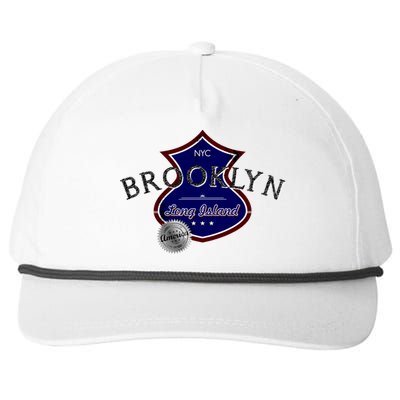 Brooklyn NYC Land of the Free Logo Snapback Five-Panel Rope Hat