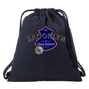 Brooklyn NYC Land of the Free Logo Drawstring Bag