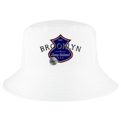 Brooklyn NYC Land of the Free Logo Cool Comfort Performance Bucket Hat