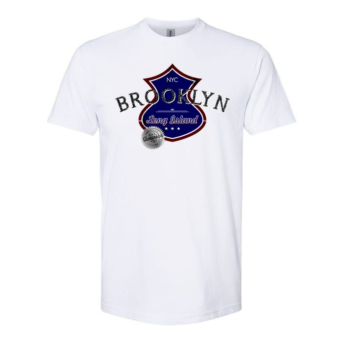 Brooklyn NYC Land of the Free Logo Softstyle CVC T-Shirt