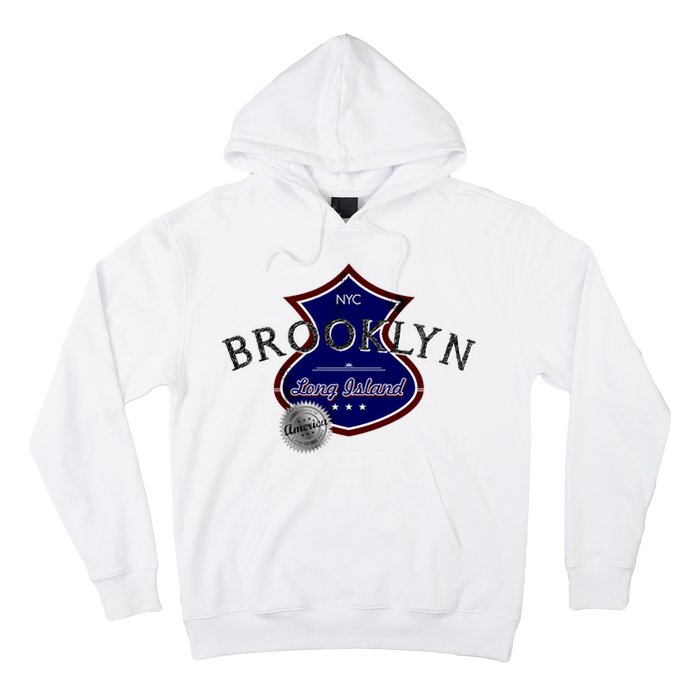 Brooklyn NYC Land of the Free Logo Hoodie