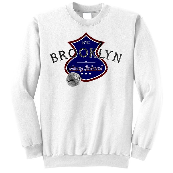 Brooklyn NYC Land of the Free Logo Sweatshirt