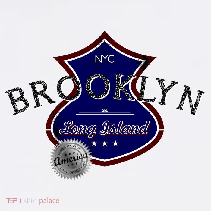 Brooklyn NYC Land of the Free Logo T-Shirt