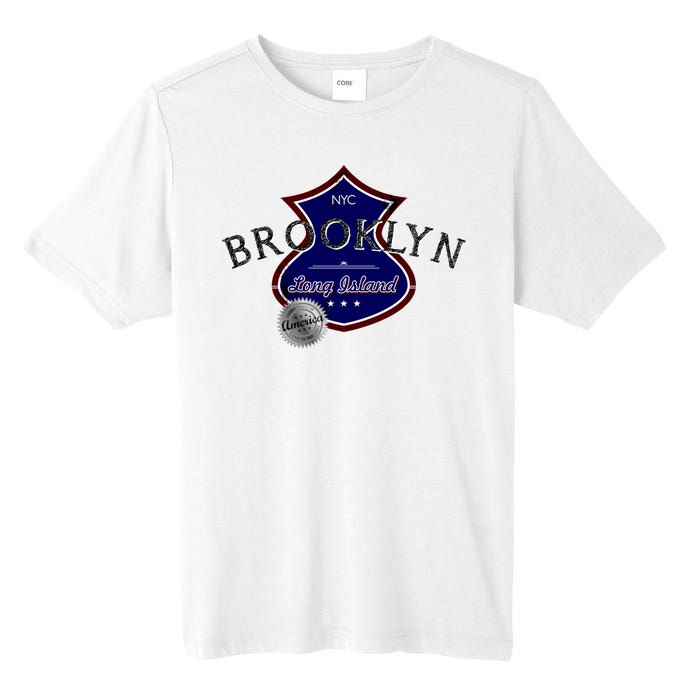 Brooklyn NYC Land of the Free Logo Tall Fusion ChromaSoft Performance T-Shirt