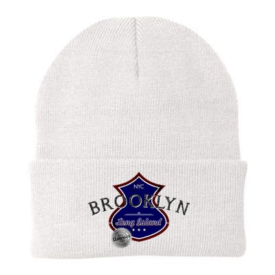 Brooklyn NYC Land of the Free Logo Knit Cap Winter Beanie