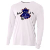 Brooklyn NYC Land of the Free Logo Cooling Performance Long Sleeve Crew