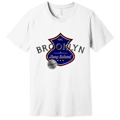 Brooklyn NYC Land of the Free Logo Premium T-Shirt