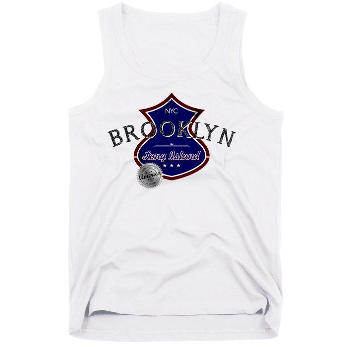 Brooklyn NYC Land of the Free Logo Tank Top