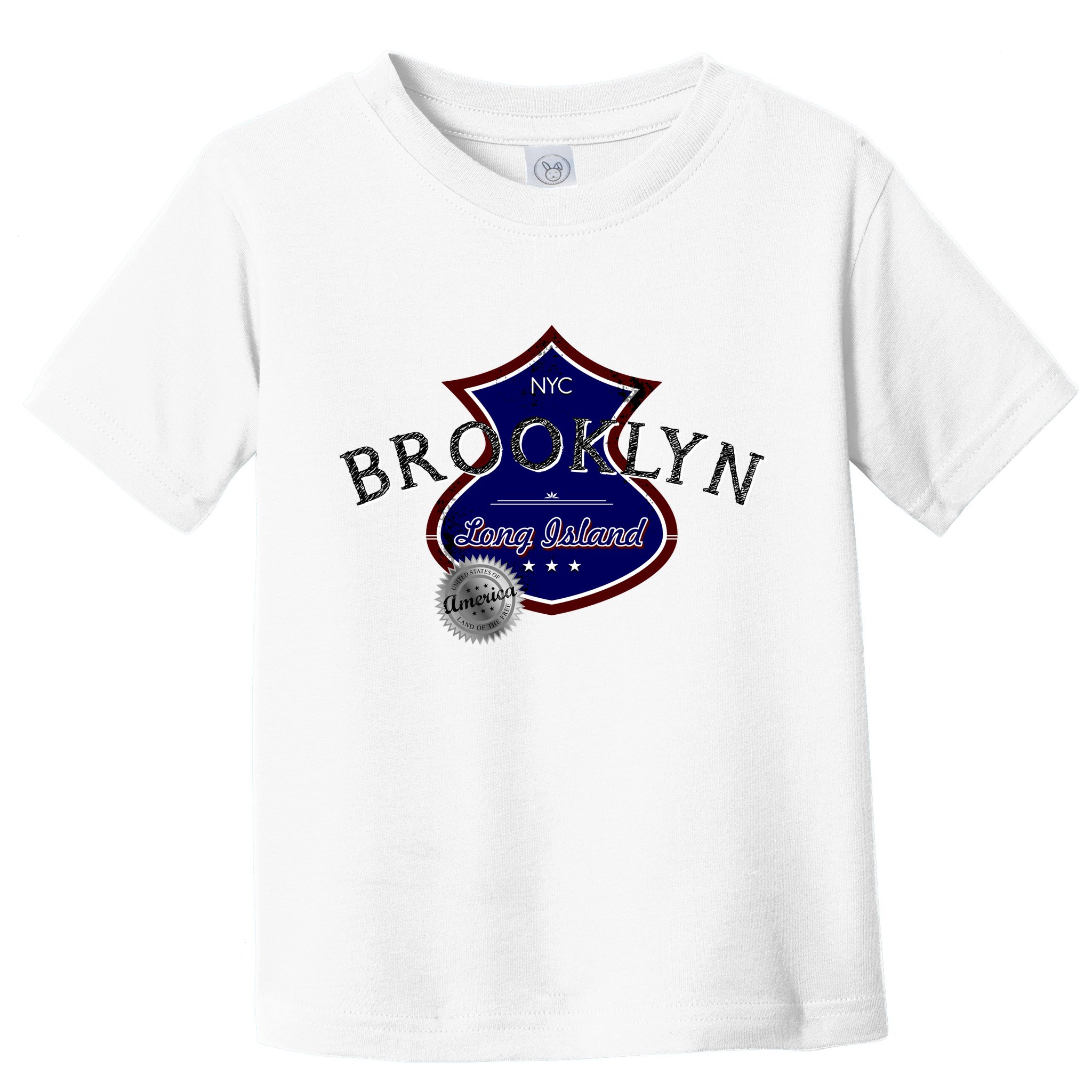 Brooklyn NYC Land of the Free Logo Toddler T-Shirt