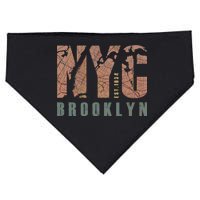 Brooklyn NYC New York City Vintage Emblem USA-Made Doggie Bandana