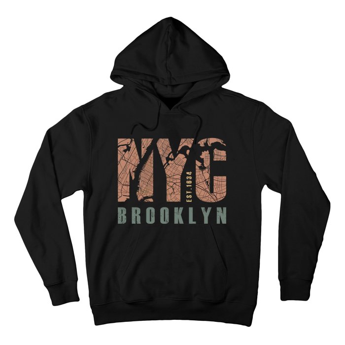 Brooklyn NYC New York City Vintage Emblem Hoodie