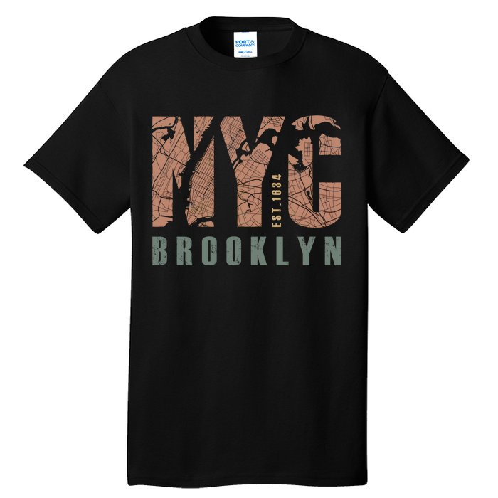 Brooklyn NYC New York City Vintage Emblem Tall T-Shirt