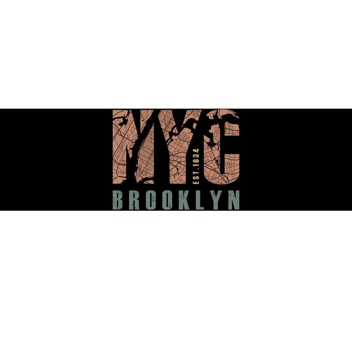 Brooklyn NYC New York City Vintage Emblem Bumper Sticker