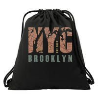 Brooklyn NYC New York City Vintage Emblem Drawstring Bag