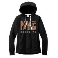 Brooklyn NYC New York City Vintage Emblem Women's Fleece Hoodie