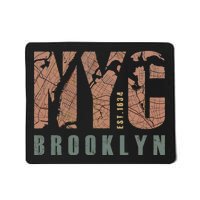 Brooklyn NYC New York City Vintage Emblem Mousepad