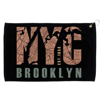 Brooklyn NYC New York City Vintage Emblem Grommeted Golf Towel