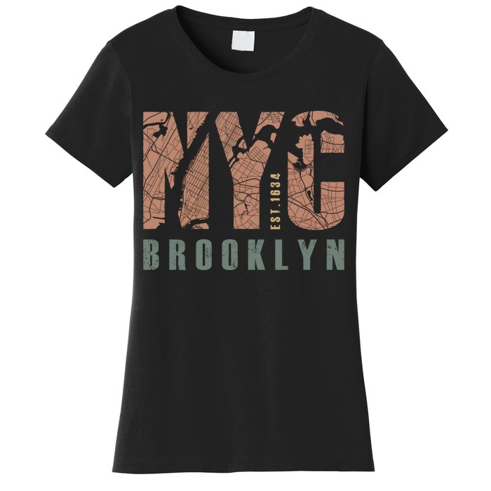 Brooklyn NYC New York City Vintage Emblem Women's T-Shirt