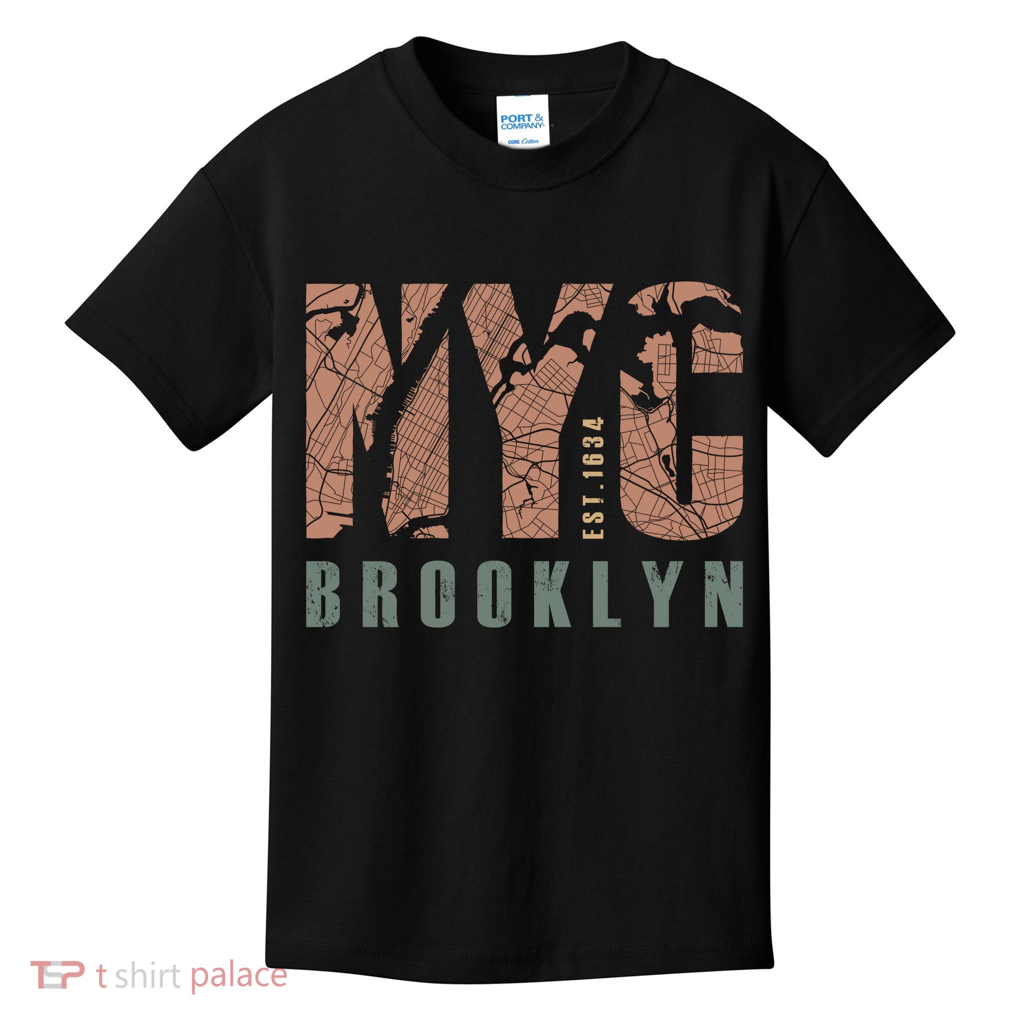 Brooklyn NYC New York City Vintage Emblem Kids T-Shirt