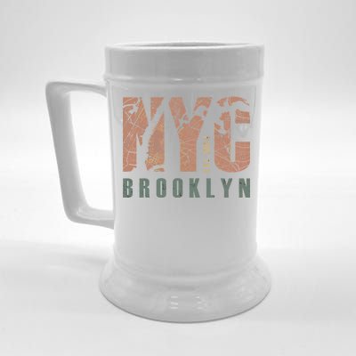 Brooklyn NYC New York City Vintage Emblem Beer Stein