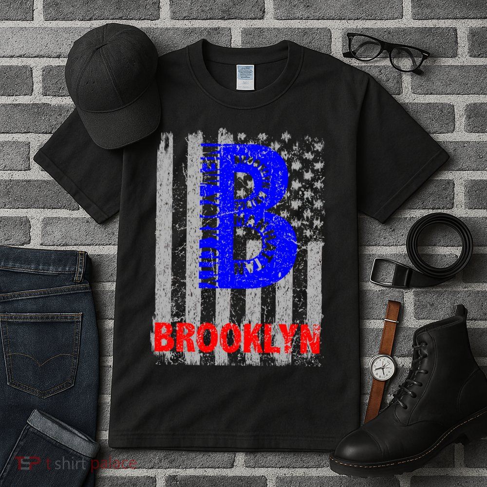 Brooklyn Vintage USA Flag Tall T-Shirt