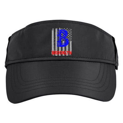 Brooklyn Vintage USA Flag Adult Drive Performance Visor