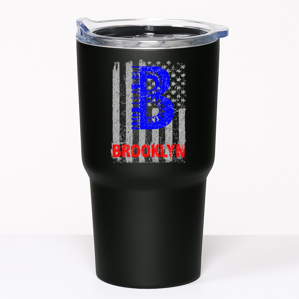 Brooklyn Vintage USA Flag Tumbler