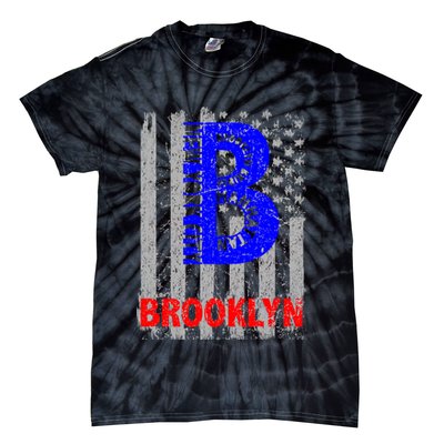 Brooklyn Vintage USA Flag Tie-Dye T-Shirt