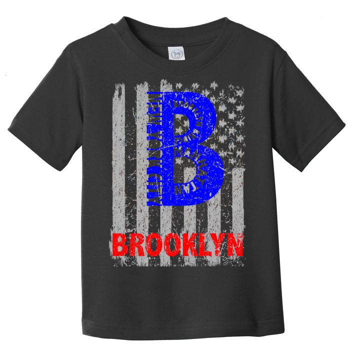 Brooklyn Vintage USA Flag Toddler T-Shirt