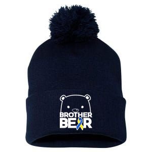 Brother Bear - Down Syndrome Awareness Pom Pom 12in Knit Beanie