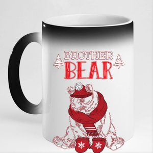 Brother Bear Christmas Santa Family Matching Pajamas 11oz Black Color Changing Mug