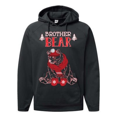 Brother Bear Christmas Santa Family Matching Pajamas Performance Fleece Hoodie