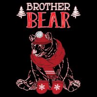 Brother Bear Christmas Santa Family Matching Pajamas Cooling Performance Crew T-Shirt