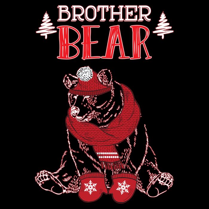 Brother Bear Christmas Santa Family Matching Pajamas Cooling Performance Crew T-Shirt