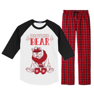 Brother Bear Christmas Santa Family Matching Pajamas Raglan Sleeve Pajama Set